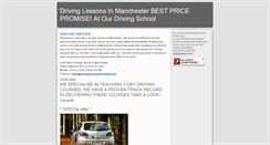 Desktop Screenshot of drivinglessonsmanchester.com